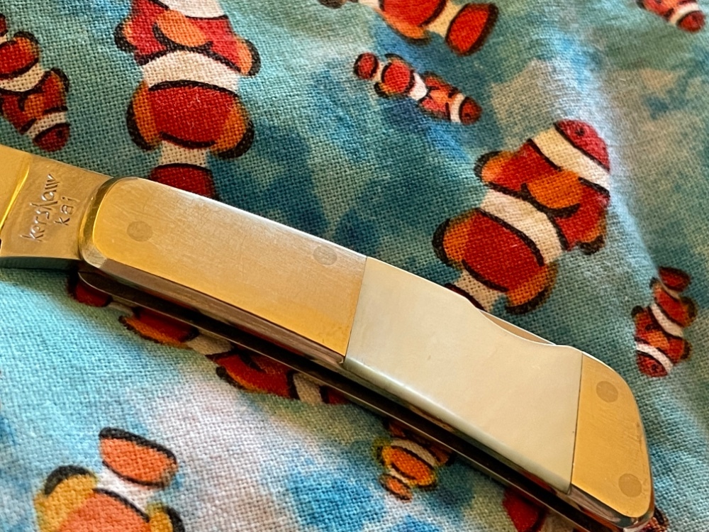 Vtg Kershaw Kai 5300 Seki Japan Gentleman Genuine Pearl