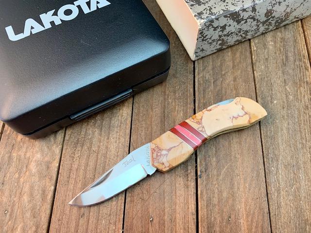 Moki Lakota Teal Custom Brown Jasper with Inlays Seki Japan