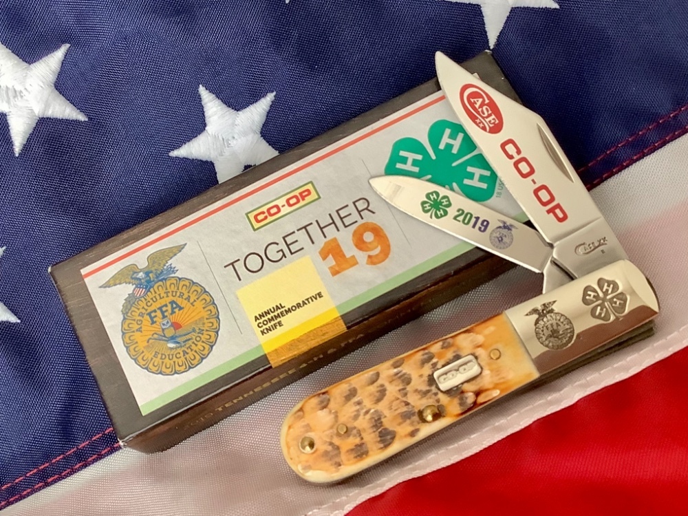 Case XX 2019 FFA 4-H, Co-Op Barlow w/ Great 2nd Cut Bone Handles