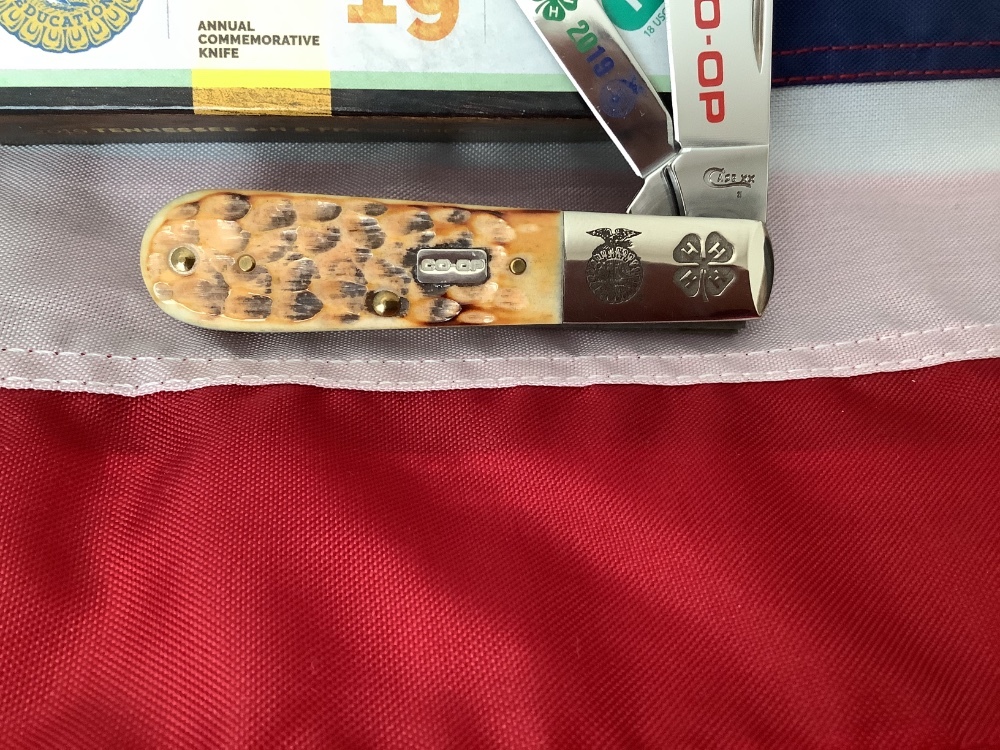 Case XX 2019 FFA 4-H, Co-Op Barlow w/ Great 2nd Cut Bone Handles