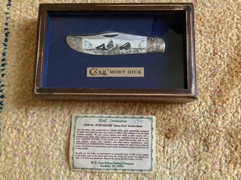 Case XX USA 1977 W 165 SAB SSP Moby Dick Folding Hunter