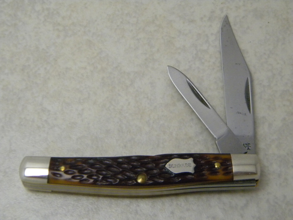 Schrade NY USA 233 Delrin Two Blade Stockman Knife