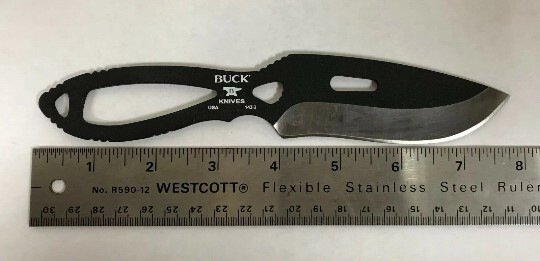 Buck Knives PakLite Skinner Black Oxide Skeletonized Knife 143 w/ Sheath