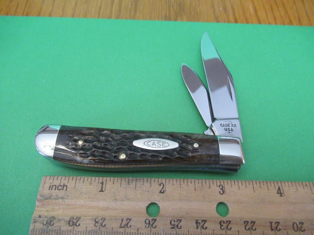 Case XX 1979 Brown Bone Mini Trapper with Pen Pattern # 6207