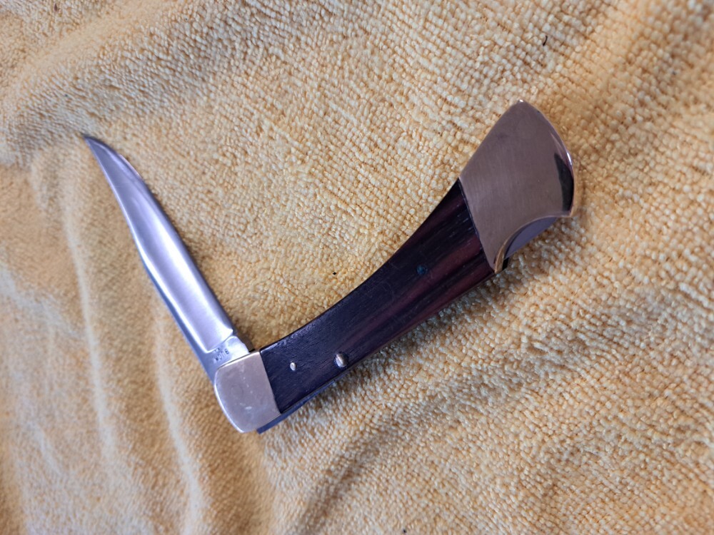 RARE Vintage Buck 110 Knife, 2 pin, 2 line, RIGHT HAND TANG RARE Vintage Buck 110 Knife, 2 pin, 2 line, RIGHT HAND TANG