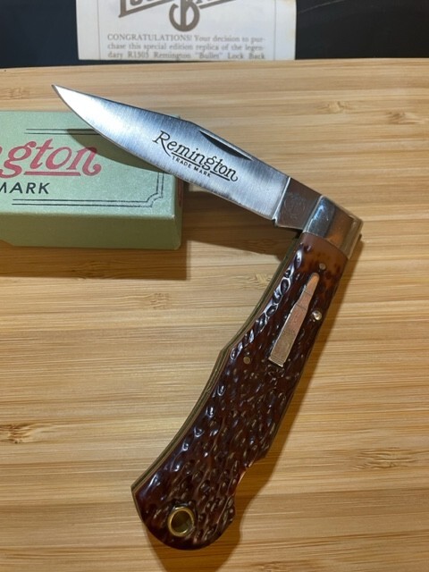 最高の 1984 Vintage USA R1303 knife Folding Bullet Remington その他