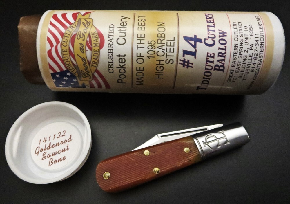 Great Eastern Cutlery 14 TC Barlow Goldenrod Sawcut Bone Clip Point