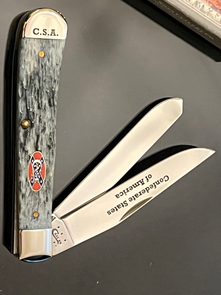 Two Mint Discontinued CASE Confederate SFO Knives.