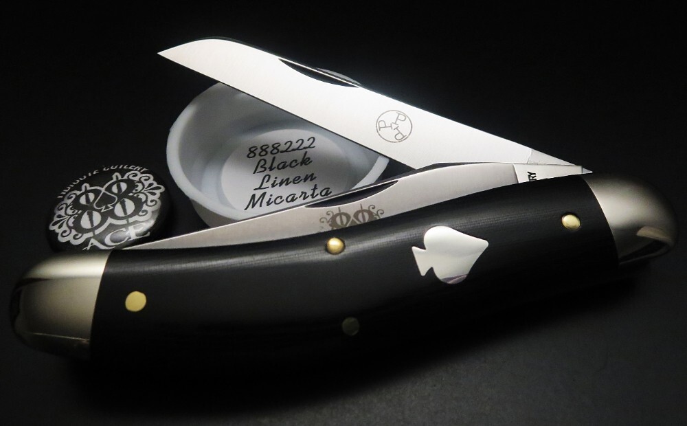 Great Eastern Cutlery PPP #88 Ace Black Linen Micarta GEC 888222