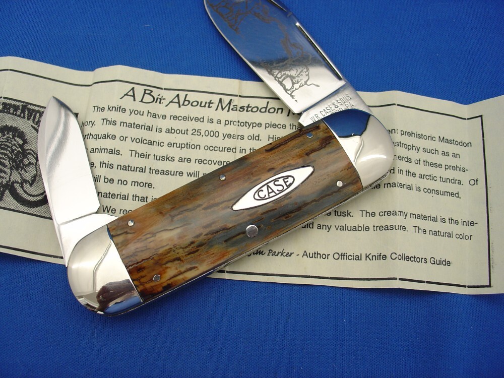 Case XX Classic Sunfish/Toenail Genuine Mastodon Bark Ivory Prototype