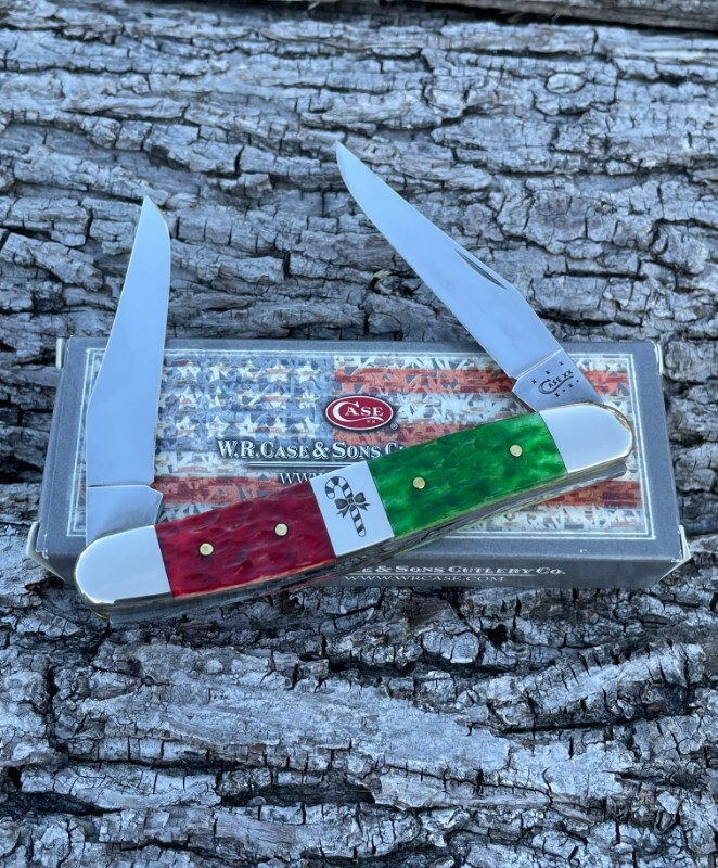 CASE XX ** 2013 RED/GREEN JIG BONE MUSKRAT