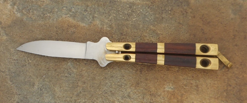TAYLOR/SETO MANILA FOLDER Balisong Knife Surgical Steel Made in Japan
