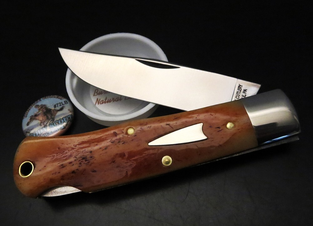 Great Eastern Cutlery #72 Cody Scout Lockback Burnt Sienna Natural