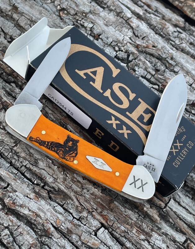 CASE XX ** SFO 2023 SMOOTH PERSIMMON ORANGE TIGER STRIPE CANOE