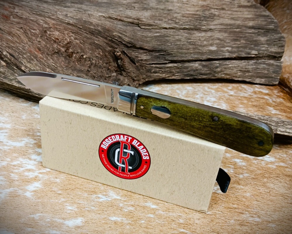 NIB RoseCraft Blades Nolichucky Jack RCT011 Vintage Moss Brown