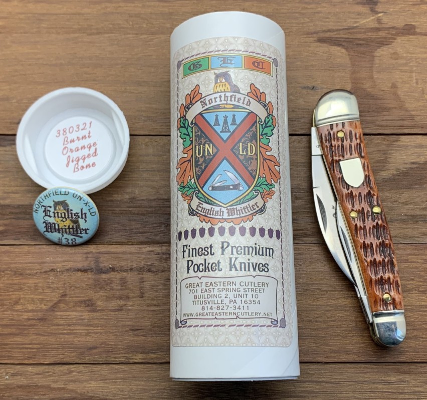 Great Eastern Cutlery Northfield English Whittler Burnt Orange