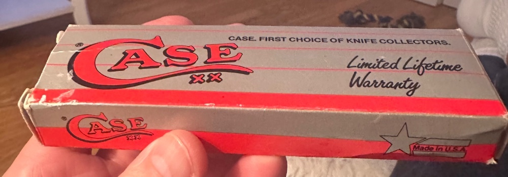 1983 CASE XX JUMBO COKE BOTTLE LOCKBACK W/ SWING GUARD NKCA CLUB