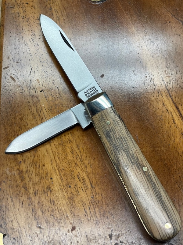 英国アンティーク WRIGHT & SON ビスケットジャー ロゴ イギリス A Wright & Son 2-Blade English Jack knife with Spear Point and Pen