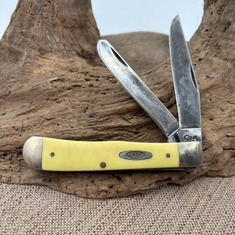 【入手困難】OZWRT TheCaudexMan SSサイズ 2点セット Case XX 3254 CV Yellow Trapper Folding Pocket Knife, 2019 USA