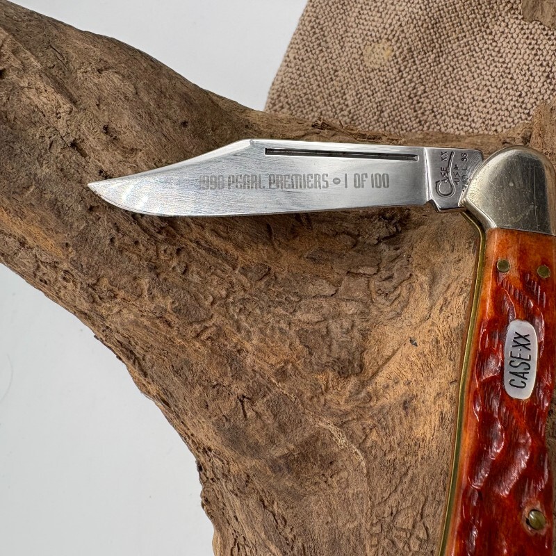 CASE XX USA 1998 BONE COPPERLOCK PEARL PREMIERS 1 OF 100 KNIFE