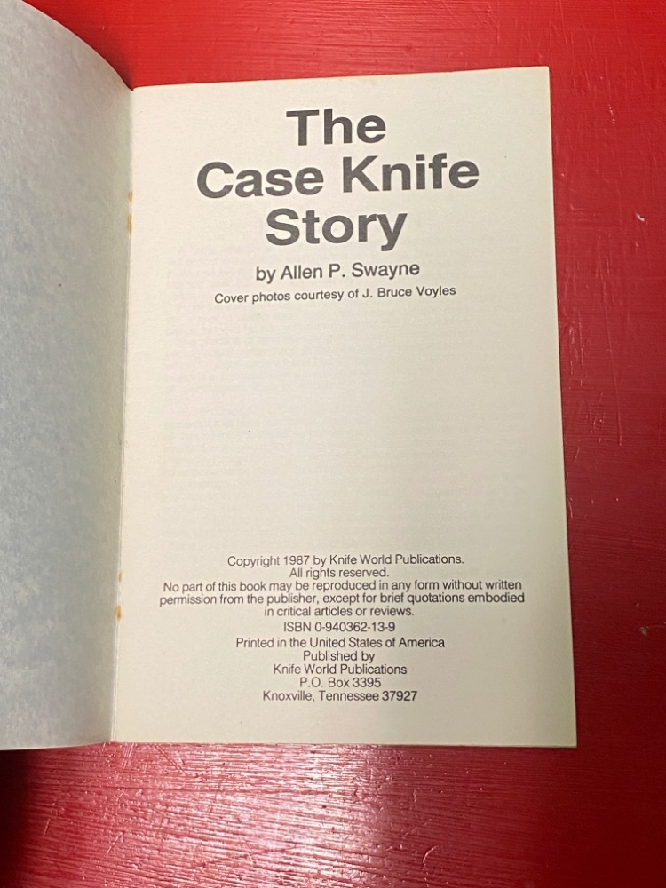 The Case Knife Story – Allen P. Swayne (1987)