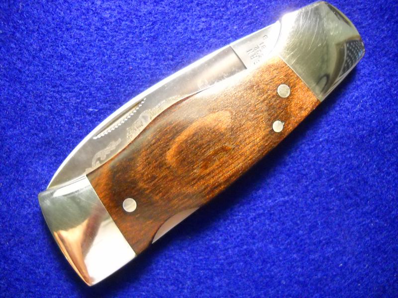 Vintage Western USA S532 Folding Hunter Lockback Knife Cocobolo Cougar