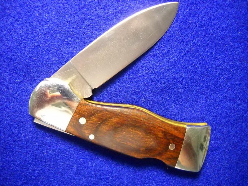 Vintage Western USA S532 Folding Hunter Lockback Knife Cocobolo Cougar