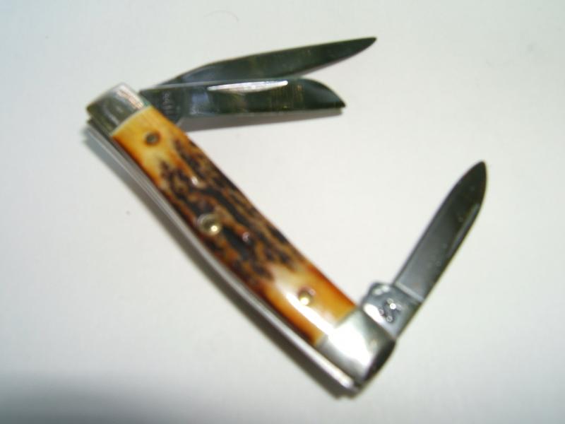 CASE XX SERPENTINE PEN HONEY STAG 53033 SS 4-DOT 1986