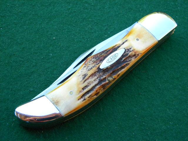 Case XX Stainless USA 4 Dot (1976) Stag 5265 SAB SSP Razor Edge
