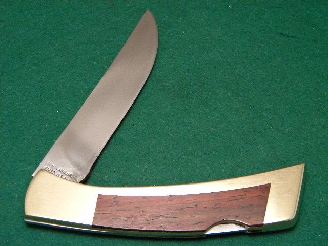 Gerber Portland, OR 97223 USA Brass/Wood Lockback Knife and Gerber Portland, OR 97223 USA Brass/Wood Lockback Knife and