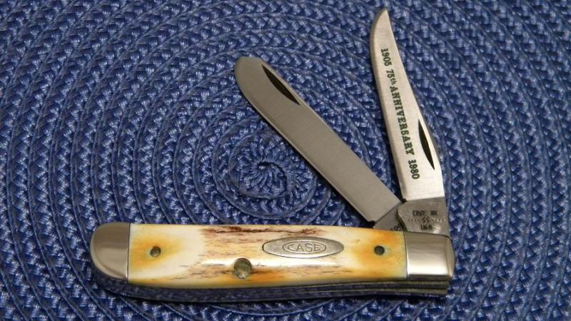 TTマウンテンコース 80周年 切手ファーストデイカバー Case Pocket Knife 9004401 - LINDA KARST NATURAL BONE CHEETAH