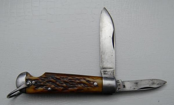 Imperial In Very Good Condition With Brown Bone Covers 3 3/8 Imperial In Very Good Condition With Brown Bone Covers 3 3/8