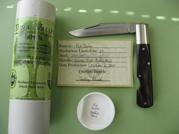 TUNA VALLEY BUFFALO HORN FISH SCALER #3 TUNA VALLEY BUFFALO HORN FISH SCALER #3