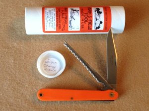 Great Eastern Cutlery - Farm, Field and Fish Knife - Orange Delrin