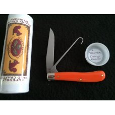Great Eastern Cutlery - Woodcock Bird Trapper - Orange Delrin (1095 Carbon Steel) Great Eastern Cutlery - Woodcock Bird Trapper - Orange Delrin (1095 Carbon Steel)