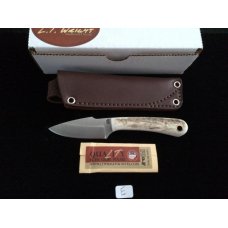 L.T. Wright Handcrafted Knives - Great Plainsman - American Elk Handles  - E