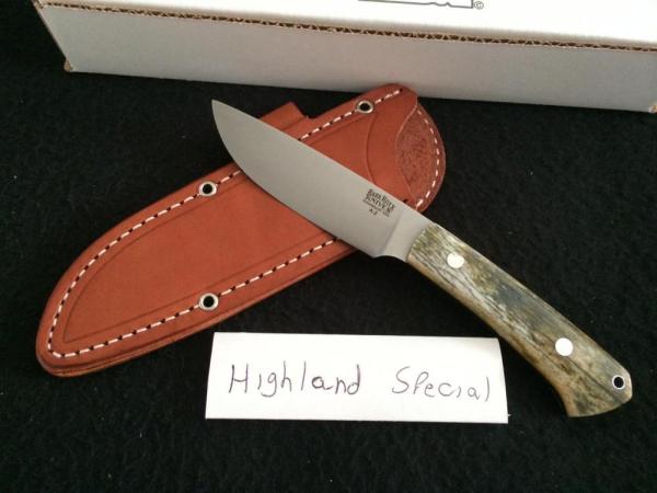 Bark River Knives - Highland Special - Green Camel Bone