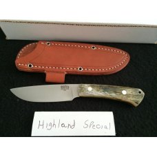 Bark River Knives - Highland Special - Green Camel Bone