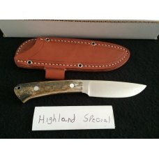 Bark River Knives - Highland Special - Green Camel Bone