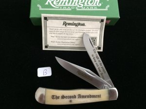 Remington Cutlery USA - Second Amendment Trapper - Smooth White Bone