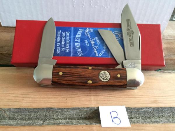 Queen Cutlery - #63 Railsplitter - American Walnut Handles -B (NICE) Queen Cutlery - #63 Railsplitter - American Walnut Handles -B (NICE)