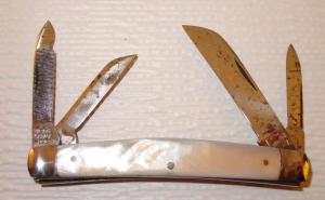 UNION Cutlery CO. OLEAN N.Y. - 4 Blade Pearl Congress Pen