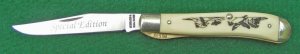 Schrade SC503 Scrimshawed Gunstock Trapper 