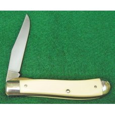 Schrade SC503 Scrimshawed Gunstock Trapper Schrade SC503 Scrimshawed Gunstock Trapper