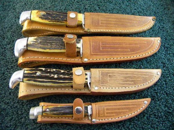 Case XX 1976 Stag Razor Edge Sheath Knife Set - Mint Case XX 1976 Stag Razor Edge Sheath Knife Set - Mint