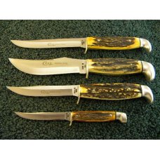 Case XX 1976 Stag Razor Edge Sheath Knife Set - Mint Case XX 1976 Stag Razor Edge Sheath Knife Set - Mint