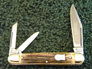Rigid RG-19 Stag Whittler Knife Solingen Germany