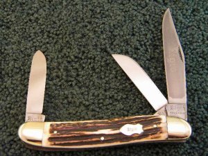 Rigid RG-17 Huge Stag Stockman Knife Solingen Germany