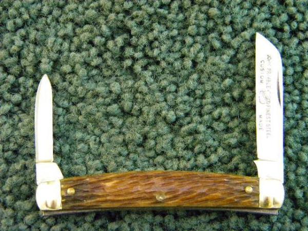John Primble Belknap HDW & MFG Co. 900 Peachseed Bone Small Congress Knife - 1950's John Primble Belknap HDW & MFG Co. 900 Peachseed Bone Small Congress Knife - 1950's
