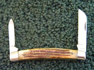 Queen #15 Winterbottom Bone Half Congress Queen Steel Tang Stamp No Etch - 1957-1960